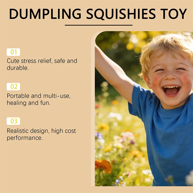Simulation Flash Dumpling Pressure Ball Slow Rebound Soft Pinch Decompression Home Office Decorat Children Adults Birthday Gift