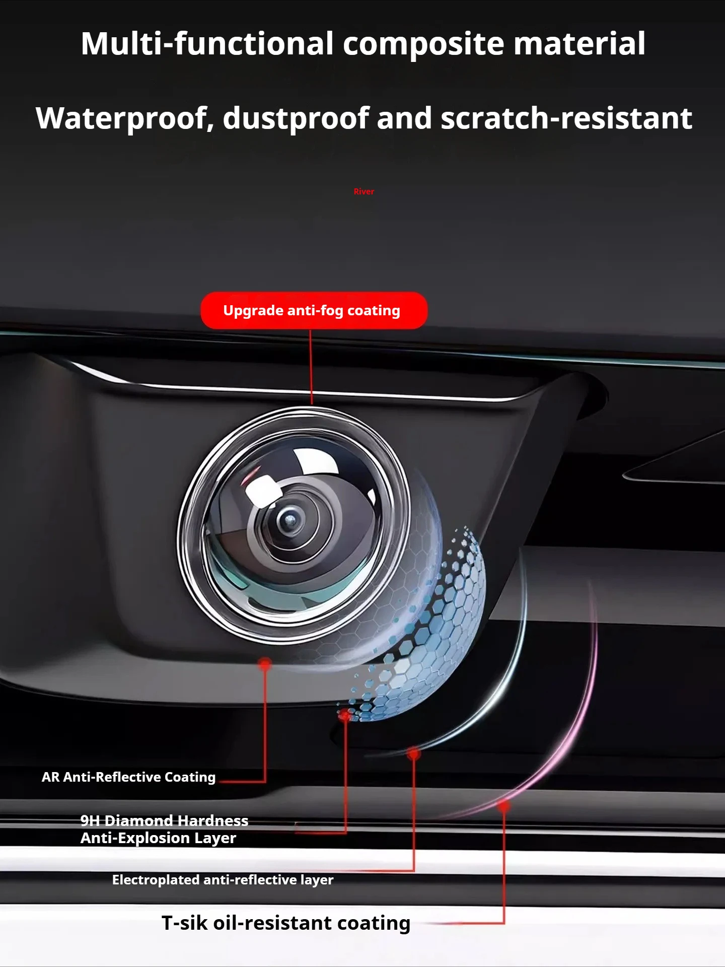 For BYD Sealion 6 Sealion 7 Seal U DM-i EV Car Camera Lens Protective Cover 360 Degree Scratch-resistant Protector Accessories