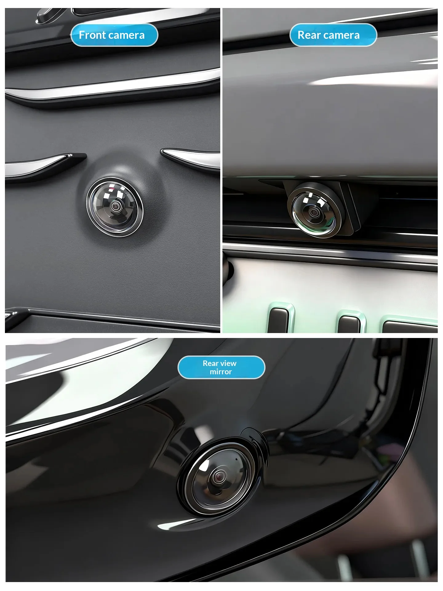 For BYD Sealion 6 Sealion 7 Seal U DM-i EV Car Camera Lens Protective Cover 360 Degree Scratch-resistant Protector Accessories