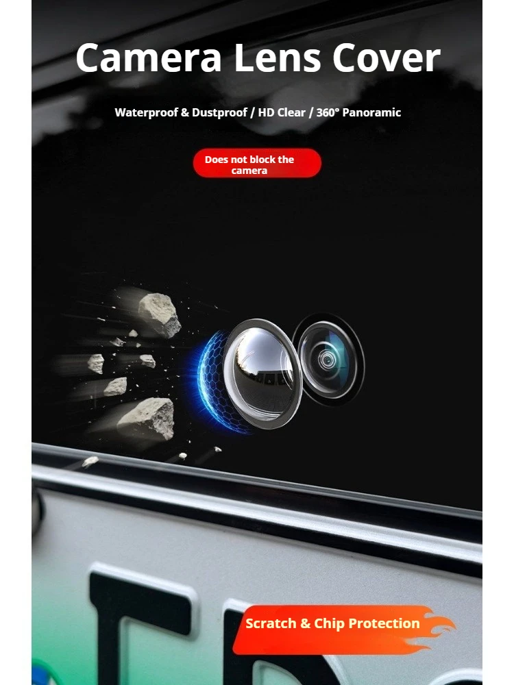 For BYD Sealion 6 Sealion 7 Seal U DM-i EV Car Camera Lens Protective Cover 360 Degree Scratch-resistant Protector Accessories
