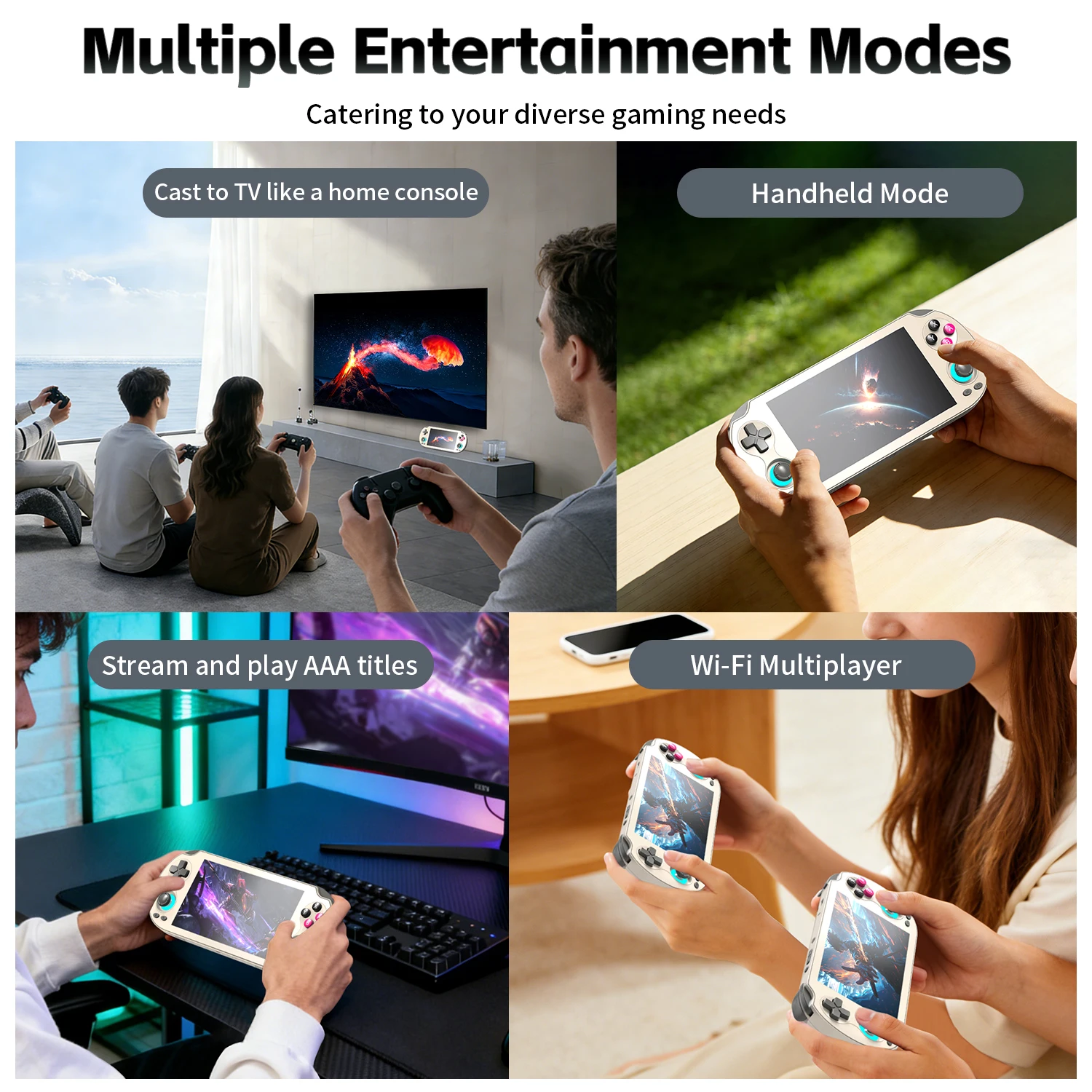 ANBERNIC RG VITA / RGVITA Pro Handheld Game Console IPS Touchscreen 5000mAh Video Gaming Player Supports AI Streaming RixelHK