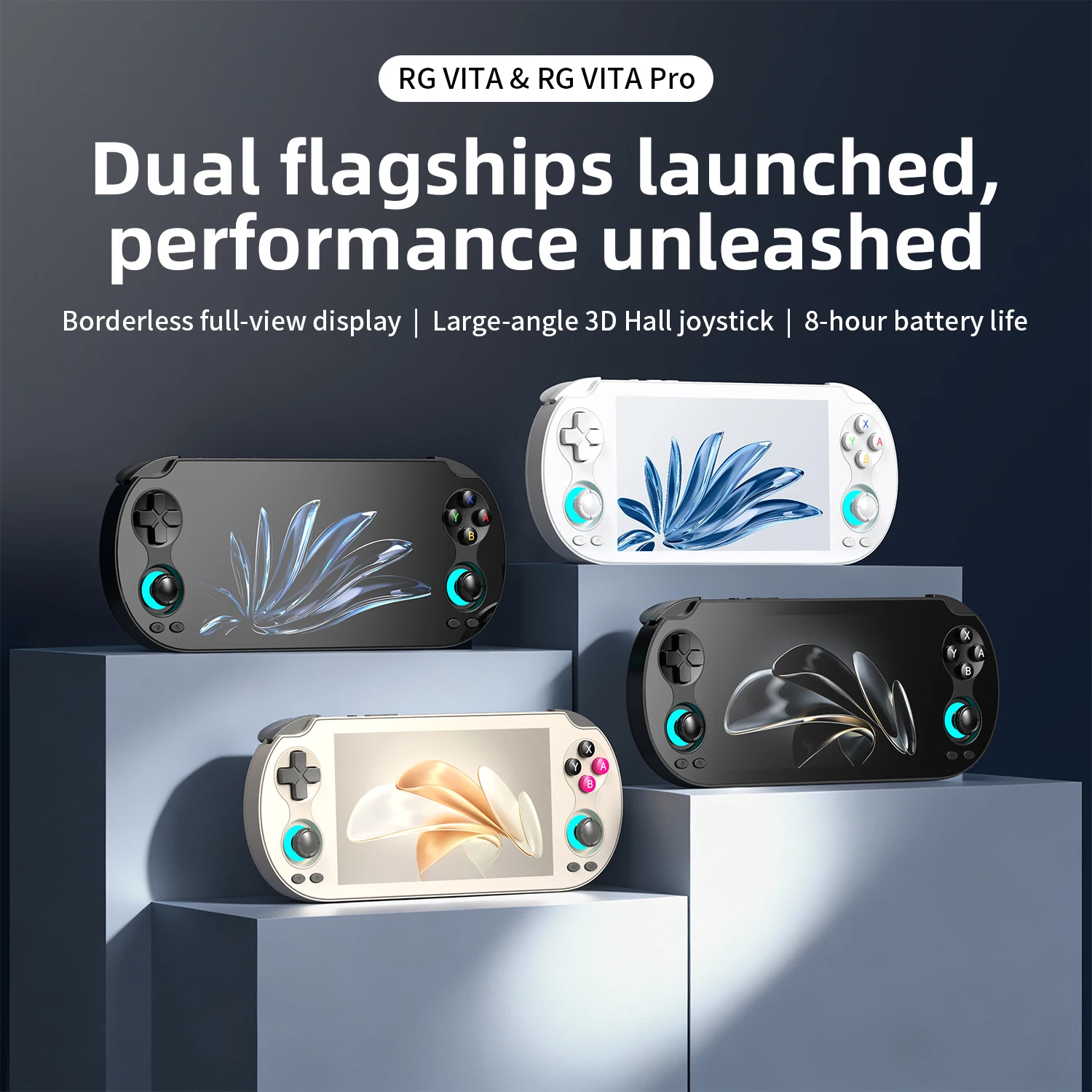 ANBERNIC RG VITA / RGVITA Pro Handheld Game Console IPS Touchscreen 5000mAh Video Gaming Player Supports AI Streaming RixelHK