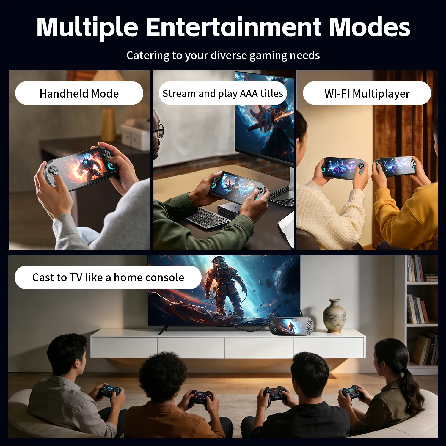 ANBERNIC RG VITA / RGVITA Pro Handheld Game Console IPS Touchscreen 5000mAh Video Gaming Player Supports AI Streaming RixelHK