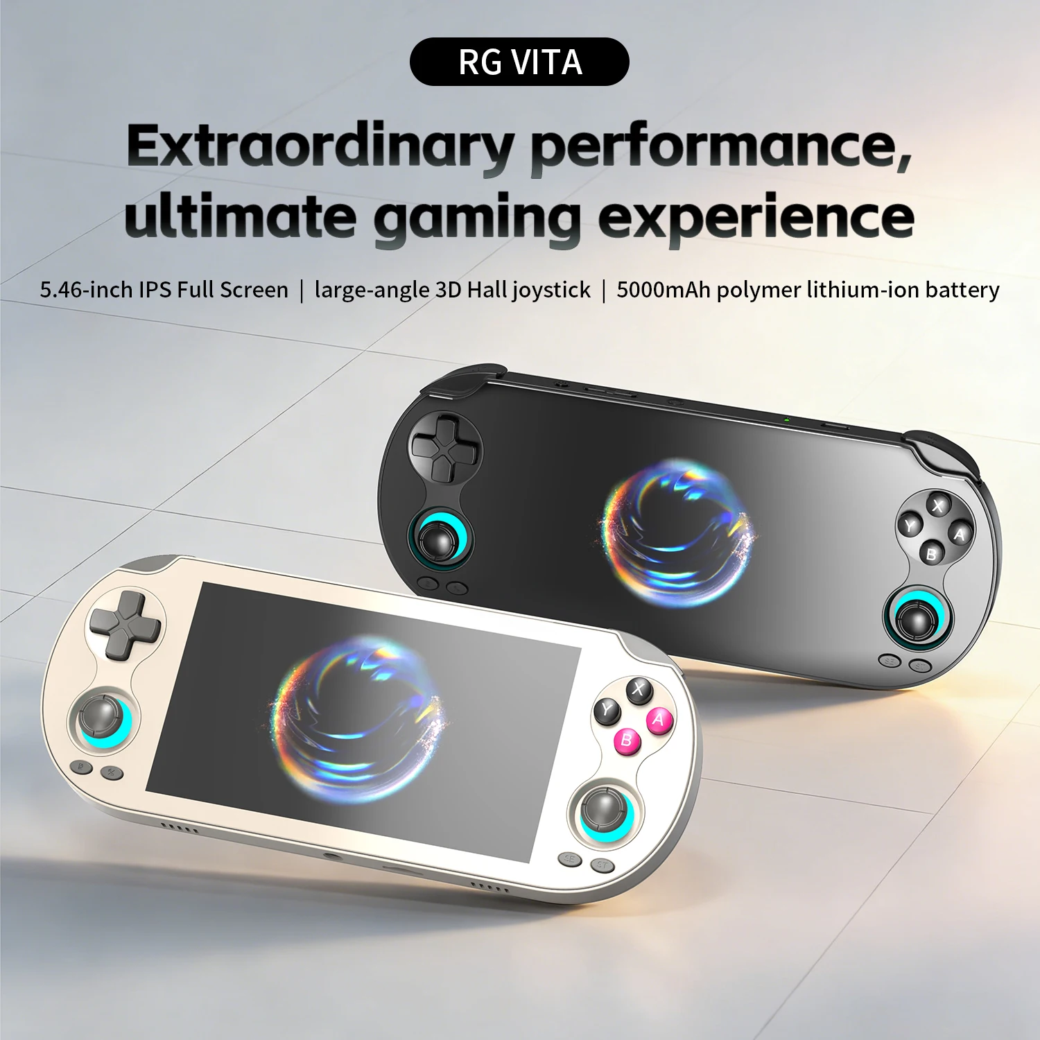 ANBERNIC RG VITA / RGVITA Pro Handheld Game Console IPS Touchscreen 5000mAh Video Gaming Player Supports AI Streaming RixelHK
