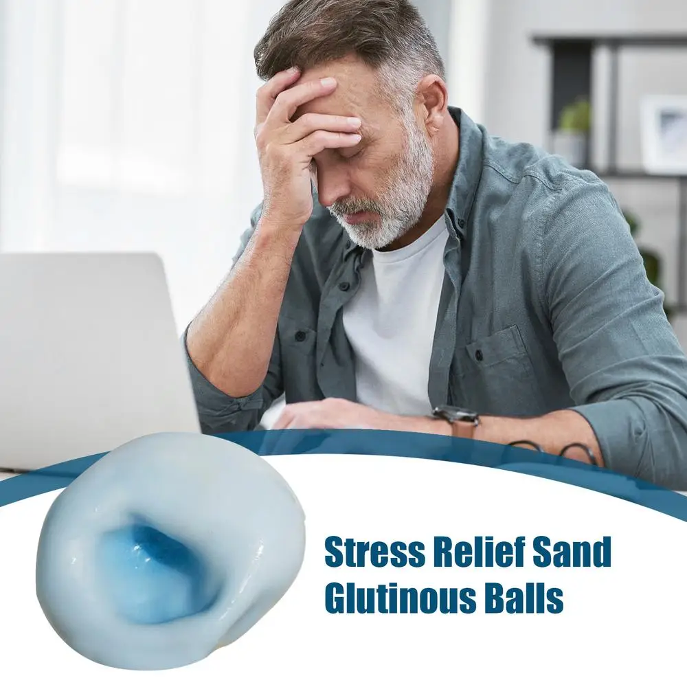 4cm Mochi Ball Slow-Rebound Toy, Portable Moltable Ball Squeeze Toy, Realistic Mochi-like Textured Toy for Stress Relief