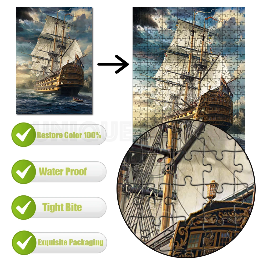 Dropshipping Custom Jigsaw Puzzle Customize Your Own Personalized Picture Puzzle Diy Toy for Kids Anniversary Festival Best Gift