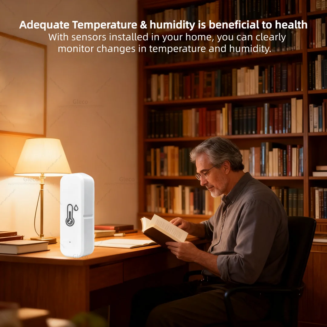Tuya Zigbee/Wifi Temperature Humdiity Sensor Detector Option Indoor Outdoor Waterproof LCD Thermometer Hygrometer For Alexa Z2M