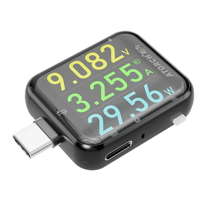 T3 Touch Control Gravity Sensor Digital Voltmeter Ammeter High Precision Power Capacity USB Tester for Type C Phone Charger