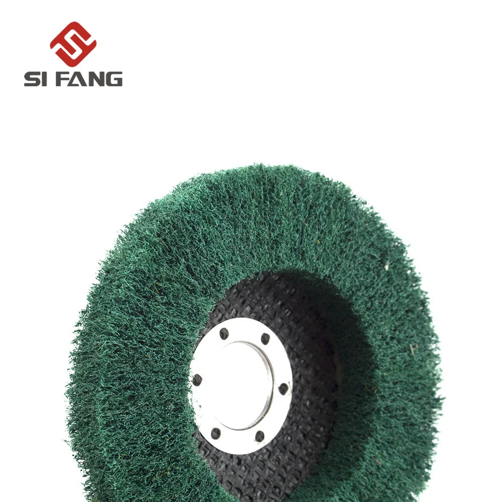 4.5" 115mm Nylon Fiber Flap Polishing Wheel Disc 180 Grit For Angle Grinder For Wood Metal Buffing