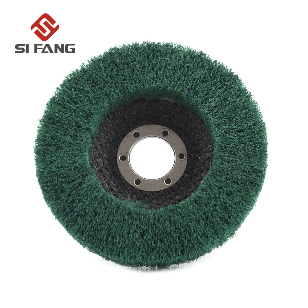 4.5" 115mm Nylon Fiber Flap Polishing Wheel Disc 180 Grit For Angle Grinder For Wood Metal Buffing