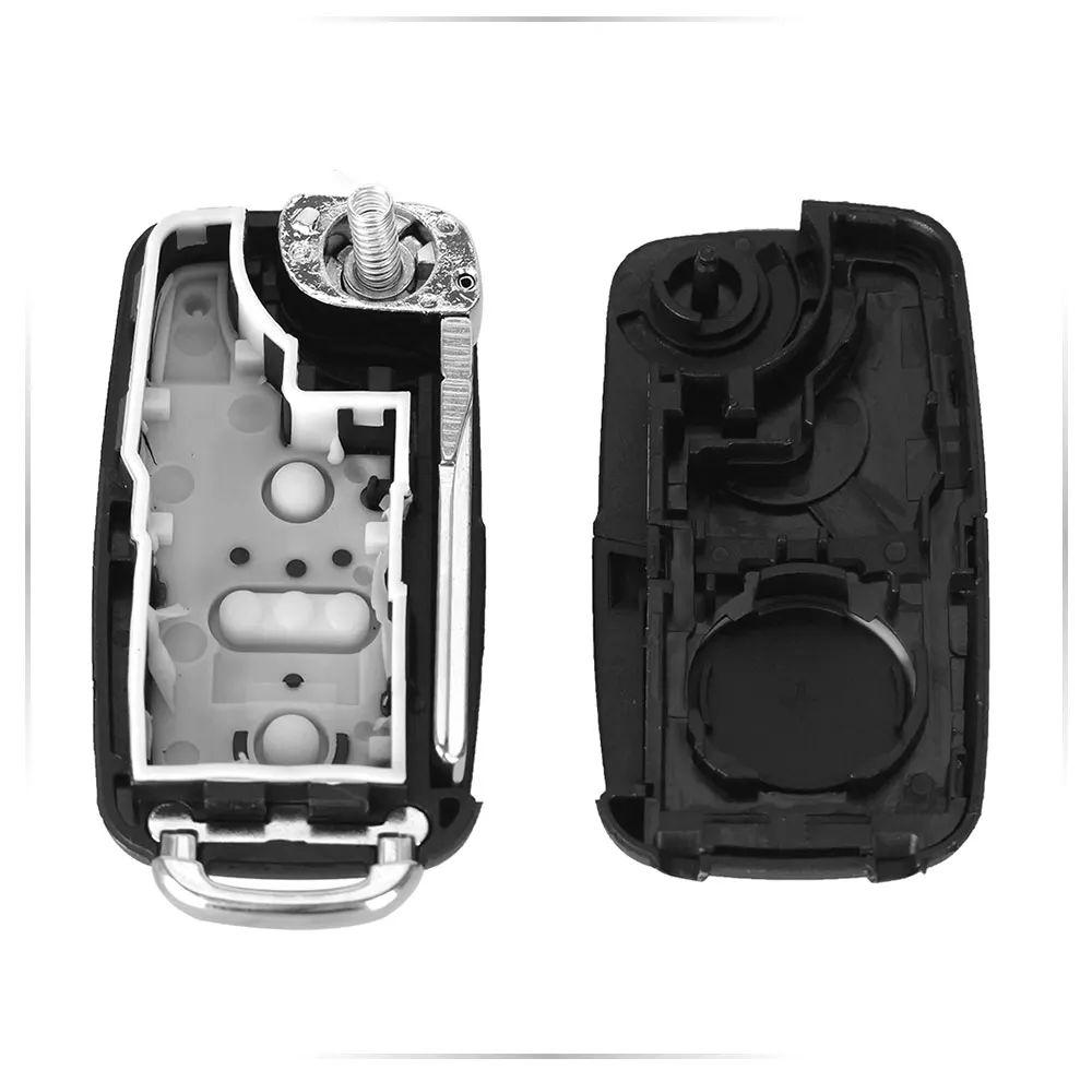 KEYYOU NEW 3 Button For VW For VOLKSWAGEN Tiguan Golf Sagitar Polo MK6 Flip Fob Remote Folding Key Shell Uncut Blade