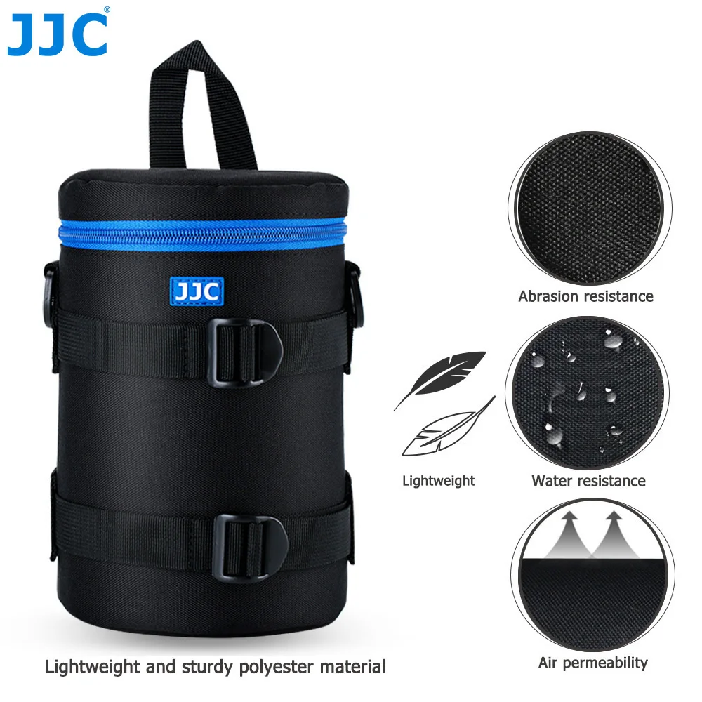 JJC Luxury Camera Lens Bag Pouch Case for Canon Lens Nikon Sony Olympus Fuji DSLR Photography Accessories Shoulder Bag Backpack