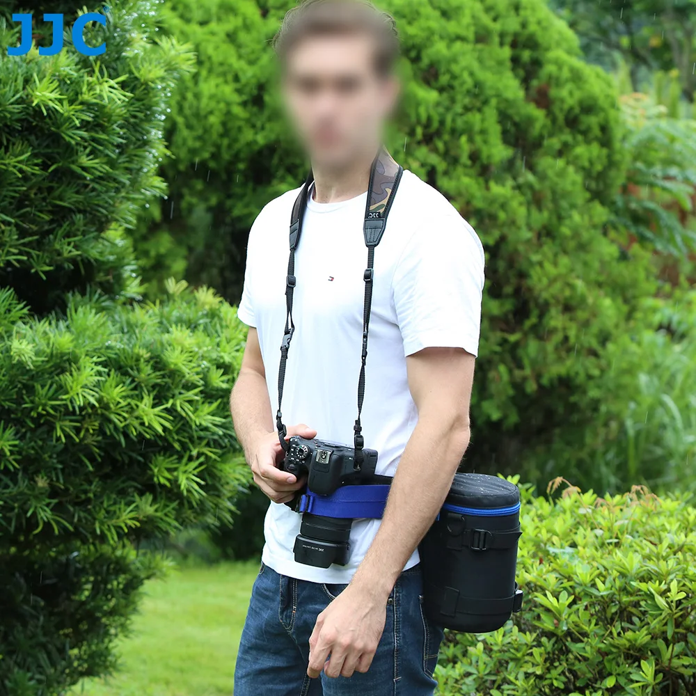 JJC Luxury Camera Lens Bag Pouch Case for Canon Lens Nikon Sony Olympus Fuji DSLR Photography Accessories Shoulder Bag Backpack