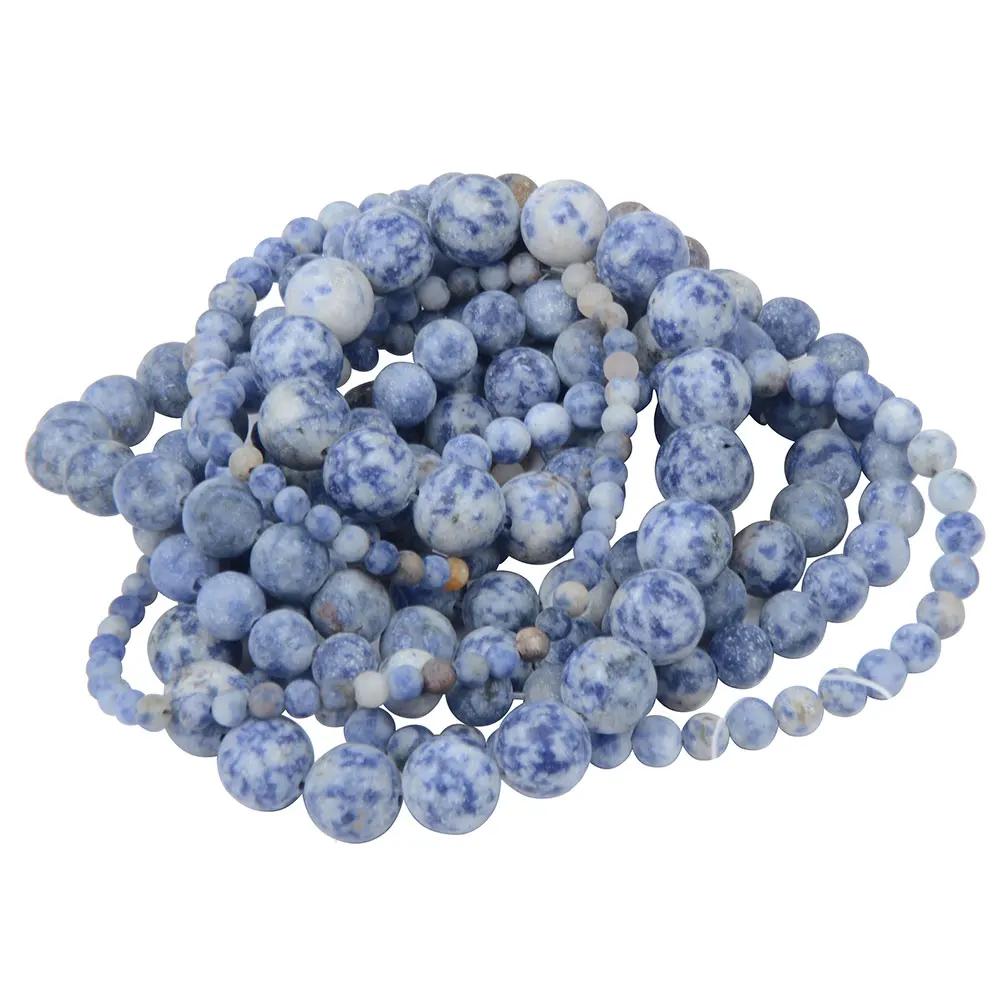 Polish Round Matte Frosted Tiger Eye Turquoises Agates Natural Stone Beads Amazonite Loose Beads for Bracelet Jewelry Making