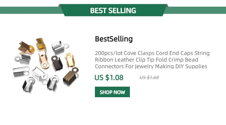 100-200pcs Connector Clasp Fitting 4*7mm Ball Chain Calotte End Crimps Beads Connector Components For DIY Jewelry Making Supplie