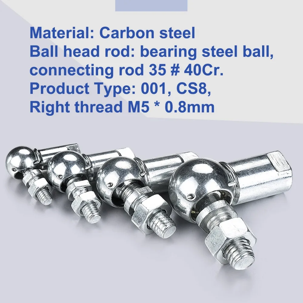 2Pcs M5 M6 M8 M10 Ball Joint Rod End Bearing Right Angle CS8/CS10/CS13/CS16 Rod End Ball Bearing
