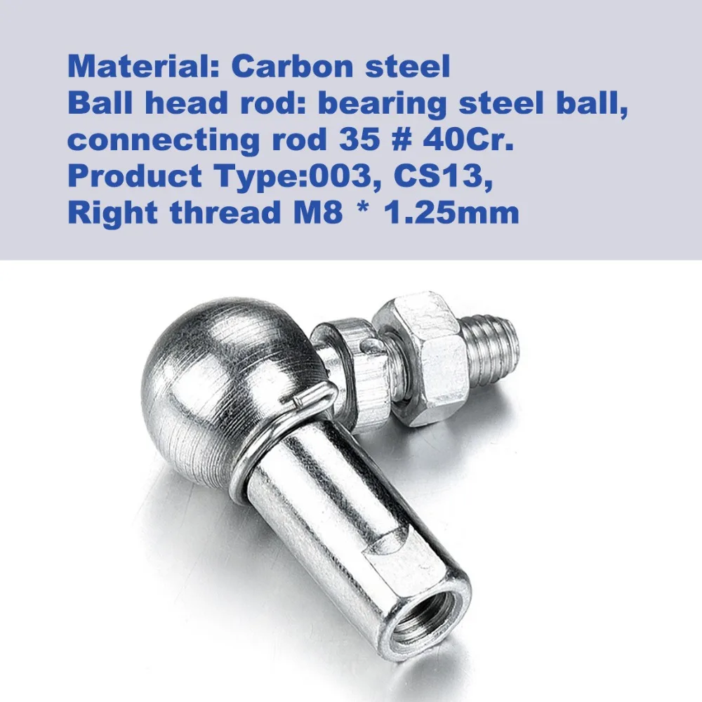 2Pcs M5 M6 M8 M10 Ball Joint Rod End Bearing Right Angle CS8/CS10/CS13/CS16 Rod End Ball Bearing