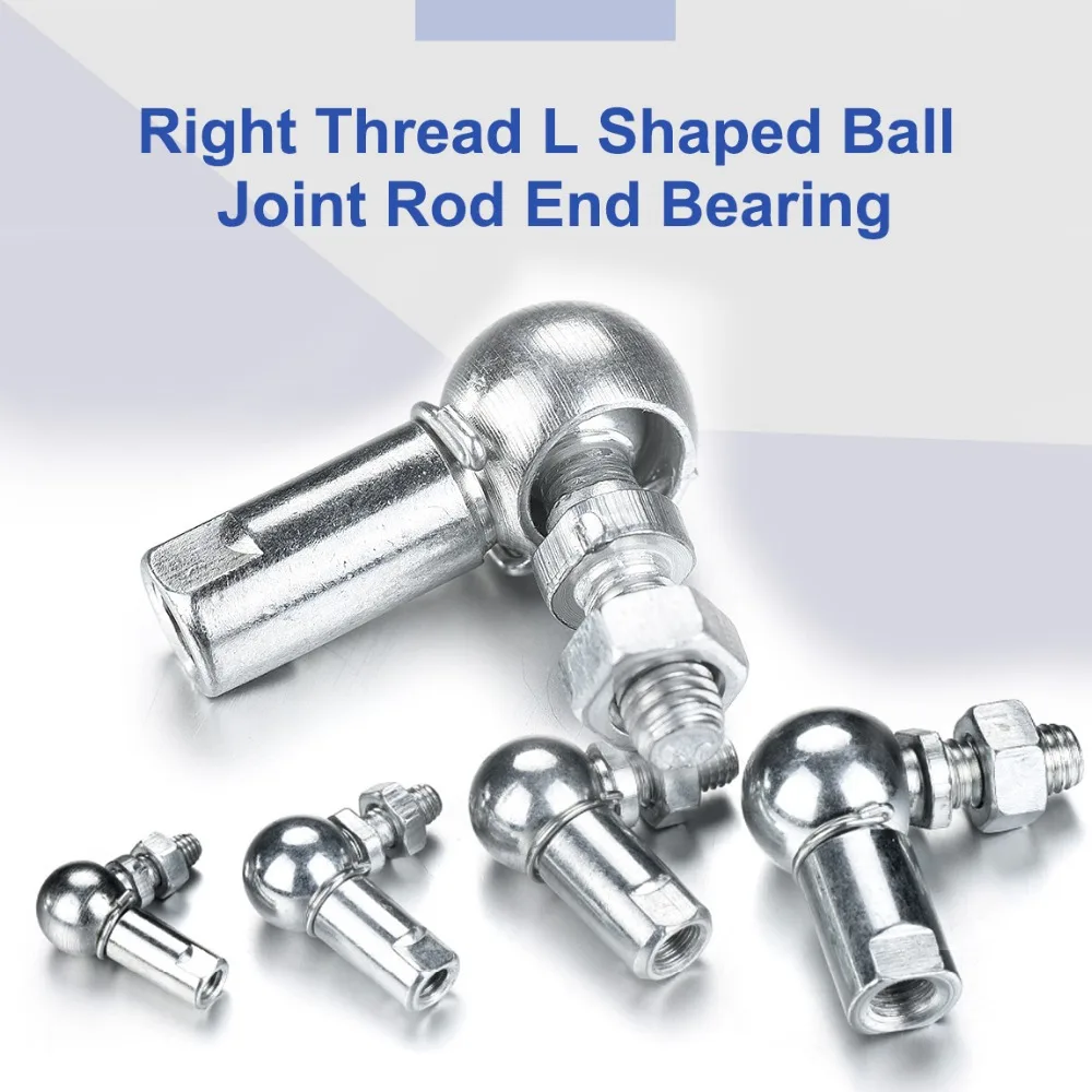 2Pcs M5 M6 M8 M10 Ball Joint Rod End Bearing Right Angle CS8/CS10/CS13/CS16 Rod End Ball Bearing