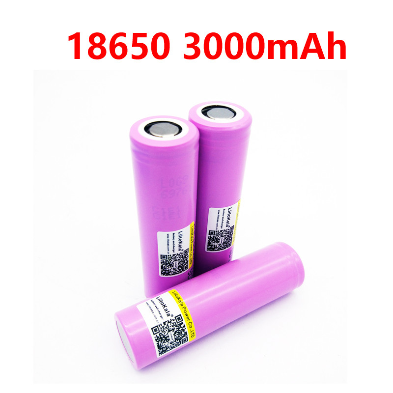 LiitoKala 30Q 100% original New for INR18650 battery 3.7V 3000mAh INR18650 30Q li-ion Rechargeable Batteries