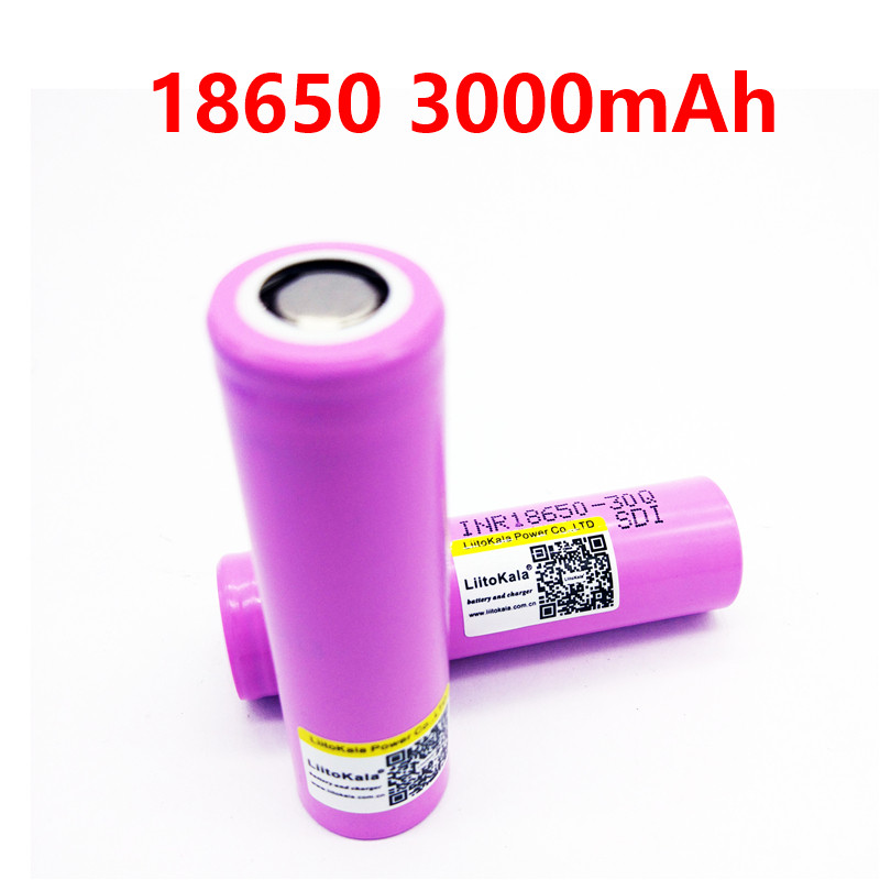 LiitoKala 30Q 100% original New for INR18650 battery 3.7V 3000mAh INR18650 30Q li-ion Rechargeable Batteries