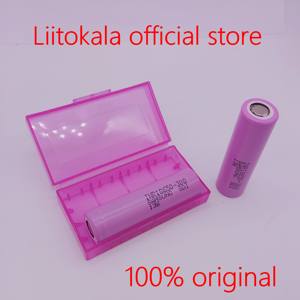 LiitoKala 30Q 100% original New for INR18650 battery 3.7V 3000mAh INR18650 30Q li-ion Rechargeable Batteries