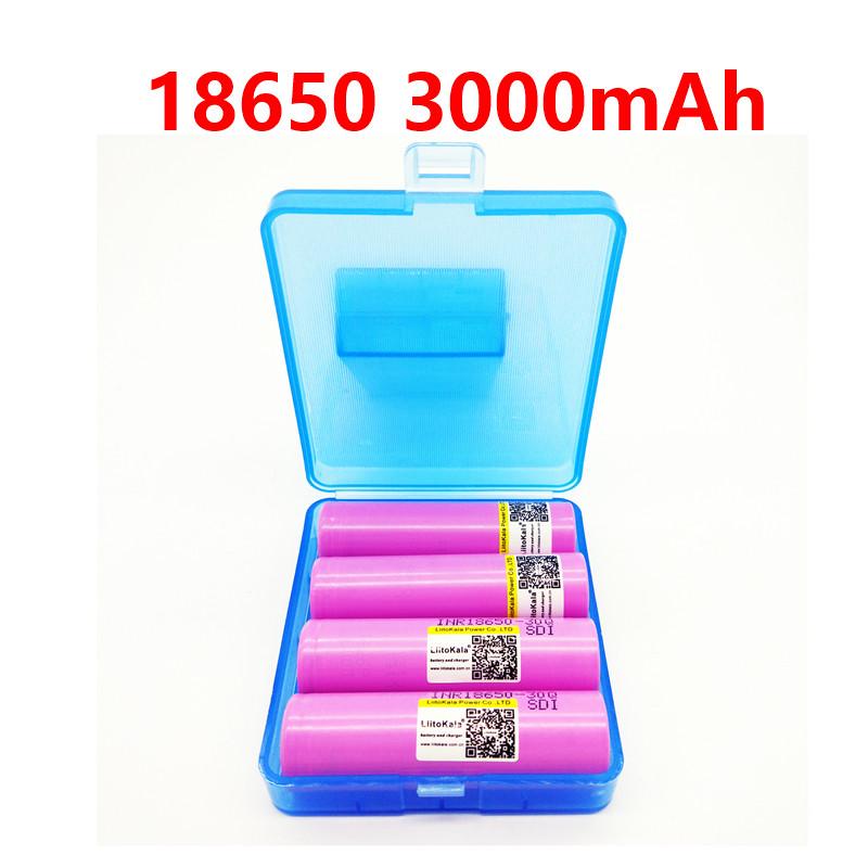 LiitoKala 30Q 100% original New for INR18650 battery 3.7V 3000mAh INR18650 30Q li-ion Rechargeable Batteries