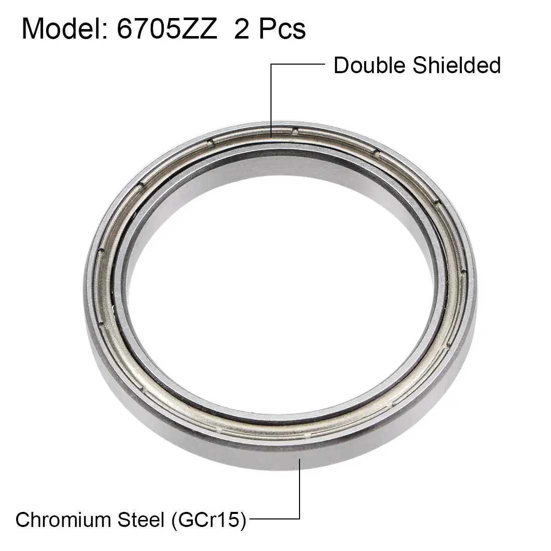 2/5pcs Bearing 608 6700 6701 6702 6703 6704 6705 6706 6707 6708 6709 6710 -2RS ZZ Ultra Thin Wall Rubber Shielded Ball Bearings