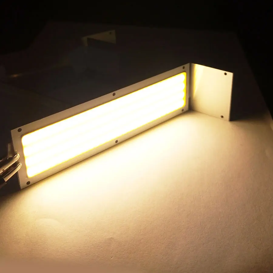 Big Promotion !!! Ultra Bright 1300LM 12W COB LED Light Strip 12V DC for DIY 12V Lights Work Lamps Home Bulbs 120*36MM COB Chip