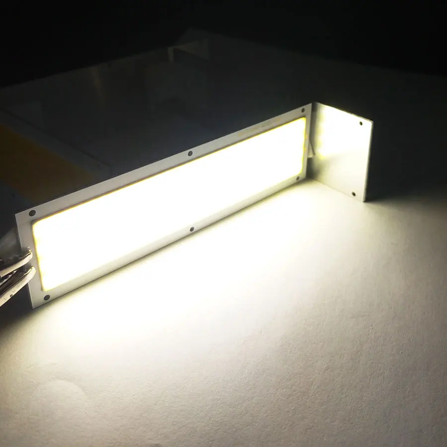 Big Promotion !!! Ultra Bright 1300LM 12W COB LED Light Strip 12V DC for DIY 12V Lights Work Lamps Home Bulbs 120*36MM COB Chip