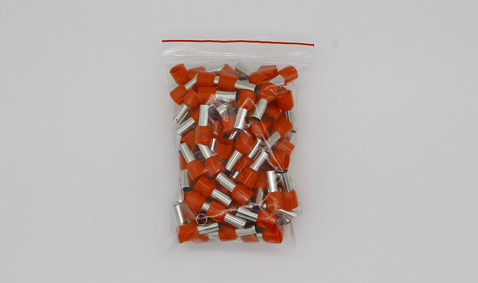 E16-12 Tube Insulating Insulated Terminals 16MM2 Cable Wire Connector Insulating Crimp Terminal 100PCS/Pack Connector E-