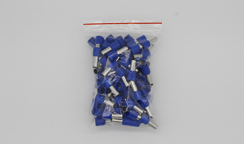 E16-12 Tube Insulating Insulated Terminals 16MM2 Cable Wire Connector Insulating Crimp Terminal 100PCS/Pack Connector E-