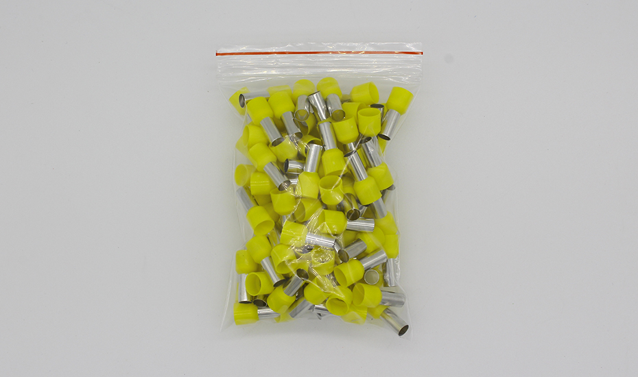 E16-12 Tube Insulating Insulated Terminals 16MM2 Cable Wire Connector Insulating Crimp Terminal 100PCS/Pack Connector E-