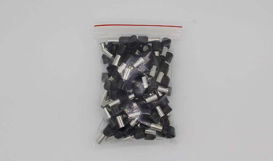 E16-12 Tube Insulating Insulated Terminals 16MM2 Cable Wire Connector Insulating Crimp Terminal 100PCS/Pack Connector E-