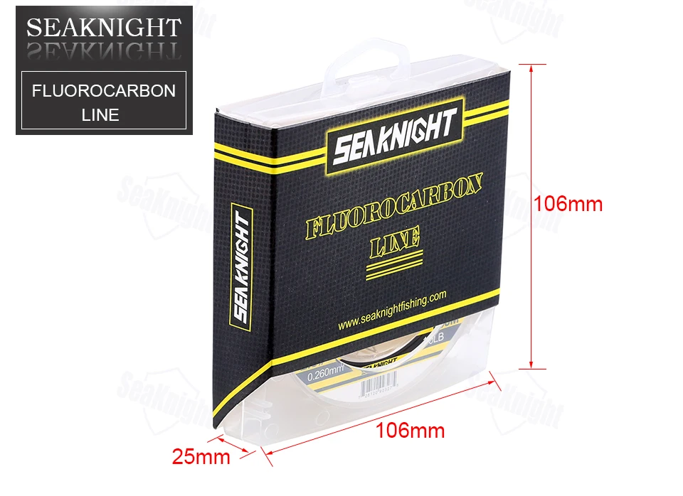 SeaKnight 50M 100M 100% Japan Material 3-100LB Fluorocarbon Fishing Lines Carbon Fiber Leader Fly Line Fast Sinking Carp Fishing