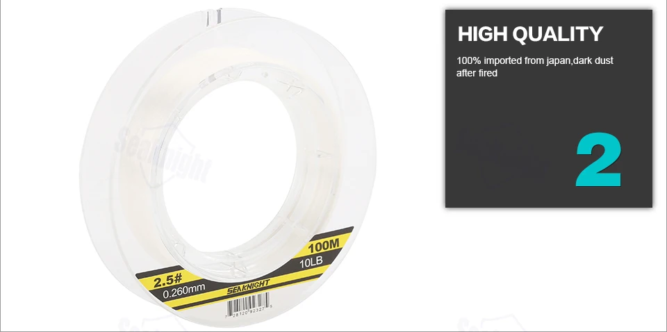 SeaKnight 50M 100M 100% Japan Material 3-100LB Fluorocarbon Fishing Lines Carbon Fiber Leader Fly Line Fast Sinking Carp Fishing