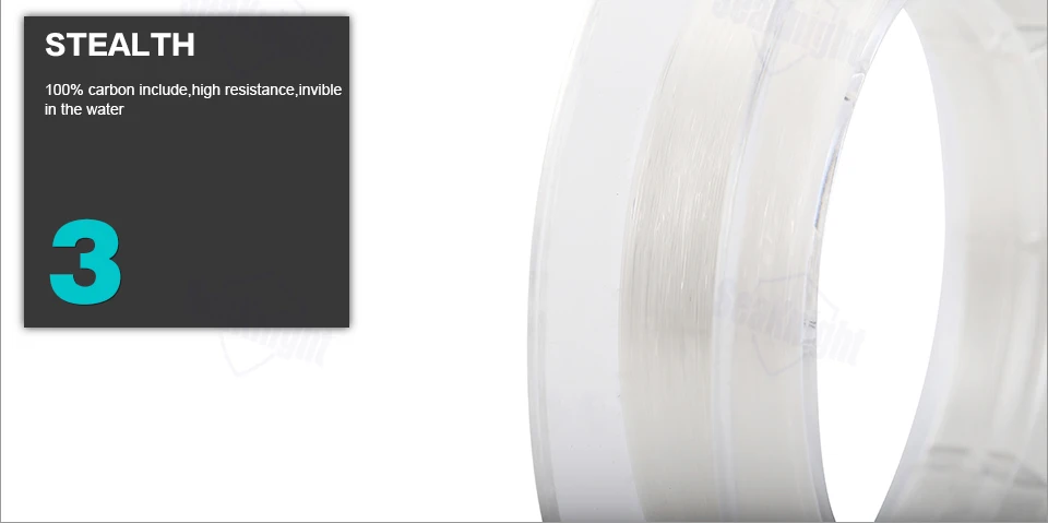 SeaKnight 50M 100M 100% Japan Material 3-100LB Fluorocarbon Fishing Lines Carbon Fiber Leader Fly Line Fast Sinking Carp Fishing