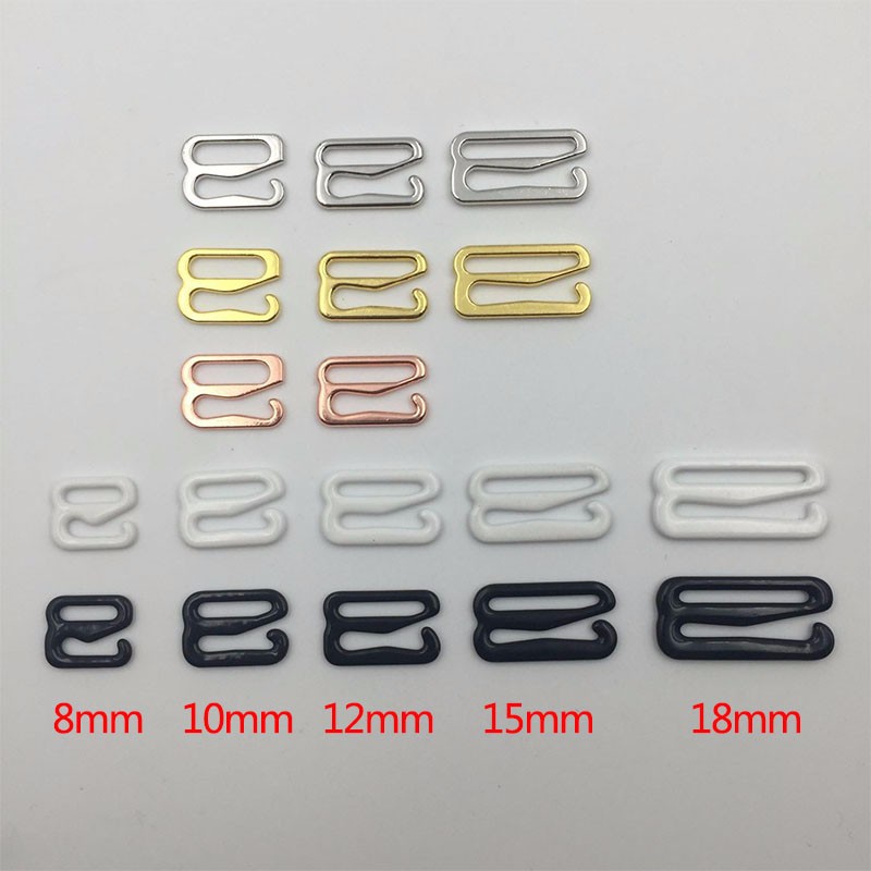 Wholesale 20 Pieces / Lot Various Sizes of Bra Hooks Bra DIY Accessories 5 Color
