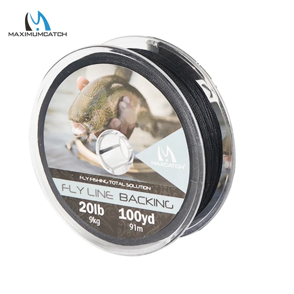 Maximumcatch Backing Fly Line 100/300Yards 20/30LB Multi Color Backing Line Braided Fly Fishing Line