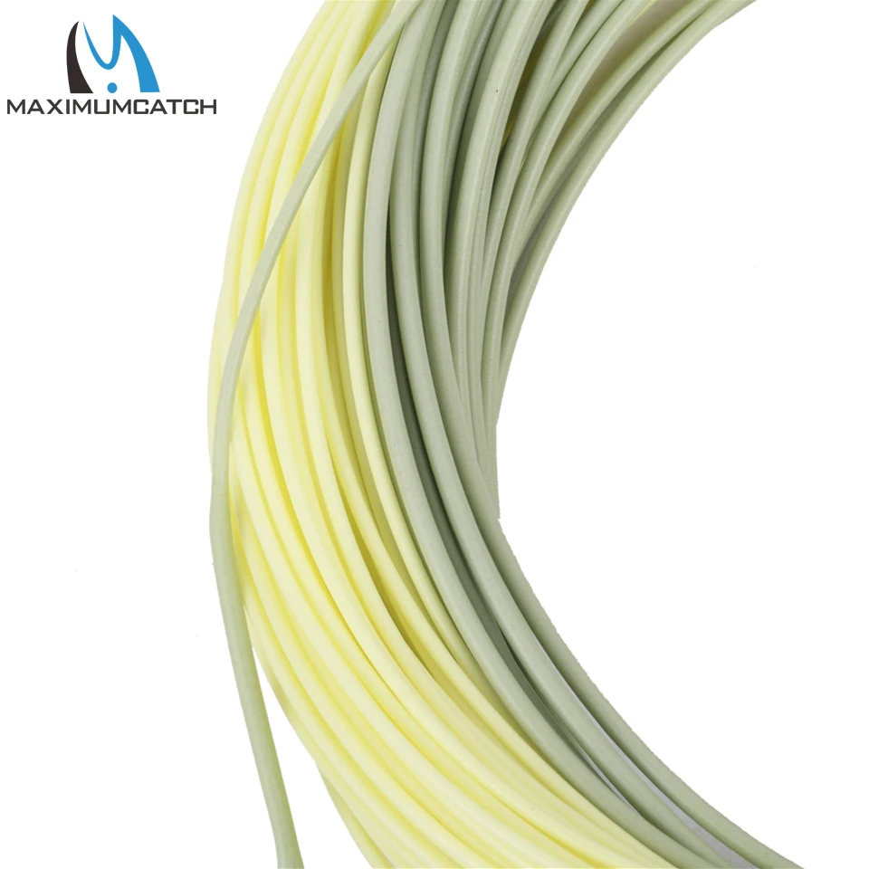 Maximumcatch Outbound Short Fly Fishing Line 6-10wt 100FT Weight Forward Saltwater Fly Line With 2 Welded Loops