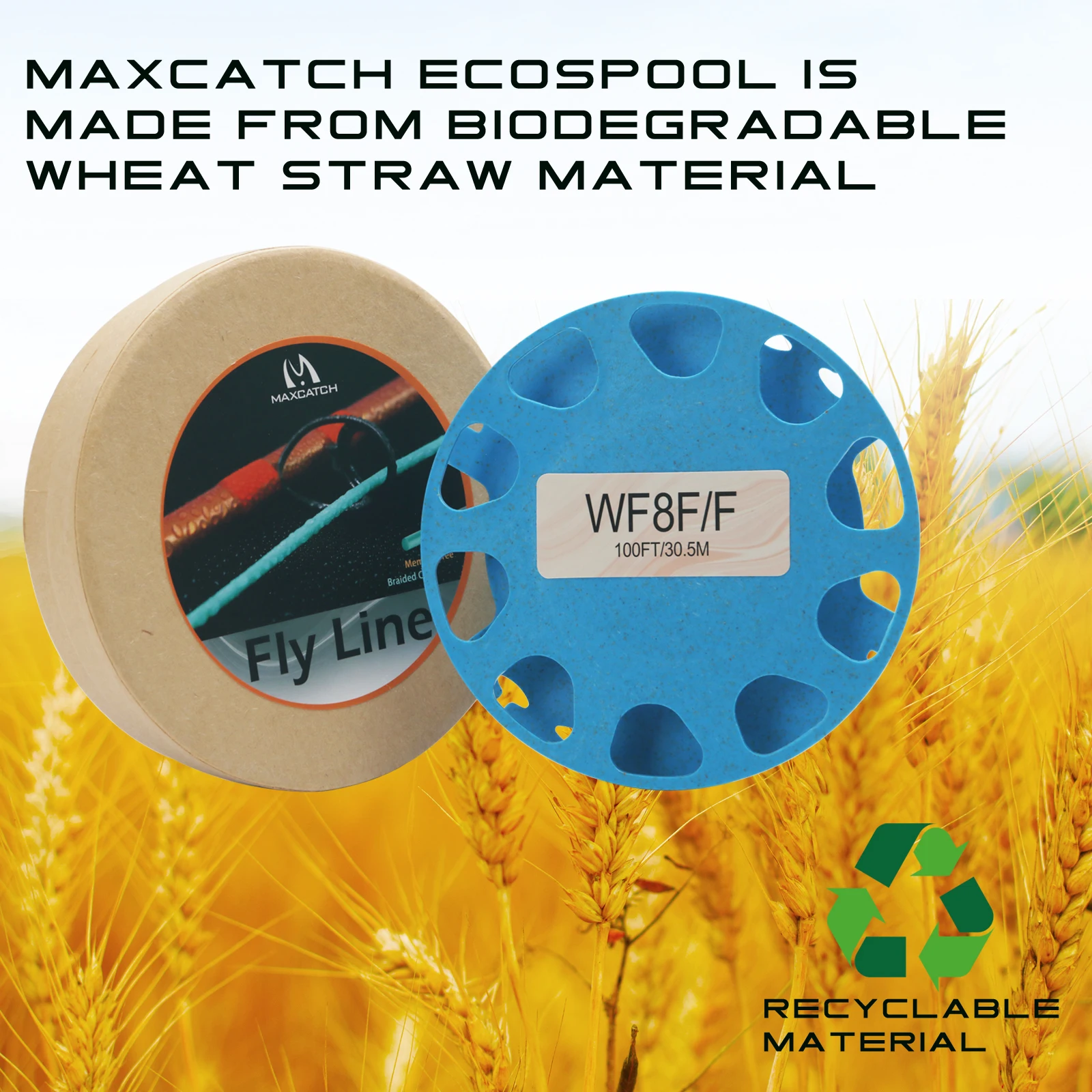 Maximumcatch Outbound Short Fly Fishing Line 6-10wt 100FT Weight Forward Saltwater Fly Line With 2 Welded Loops