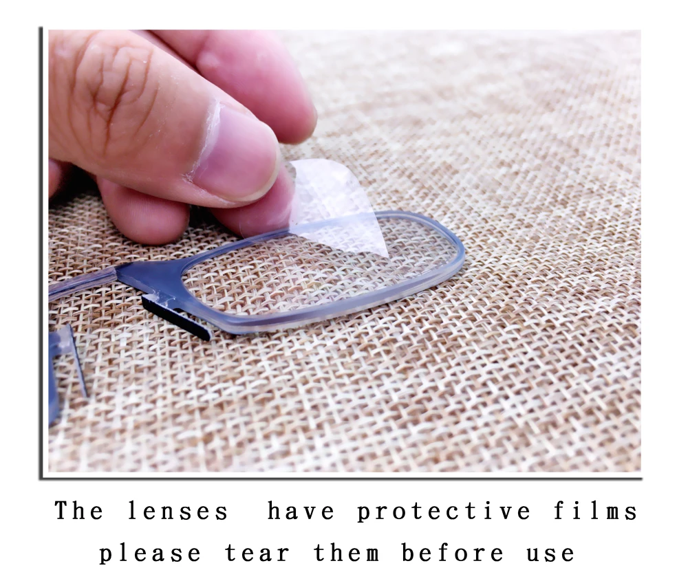 Nose Clip Reading Glasses Man High Quality Men Portable Foam Nose Glasses for Seniors Transparent Eyeglasses with Case