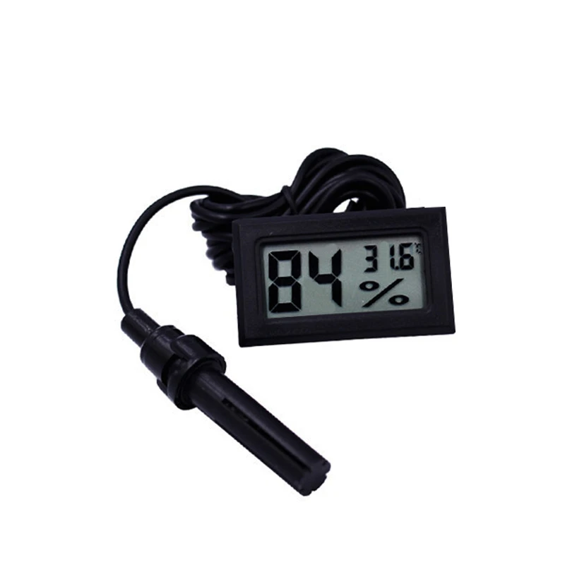 Mini LCD Digital Thermometer Hygrometer Thermostat Indoor Convenient Temperature Sensor Humidity Meter Gauge Instruments Probe