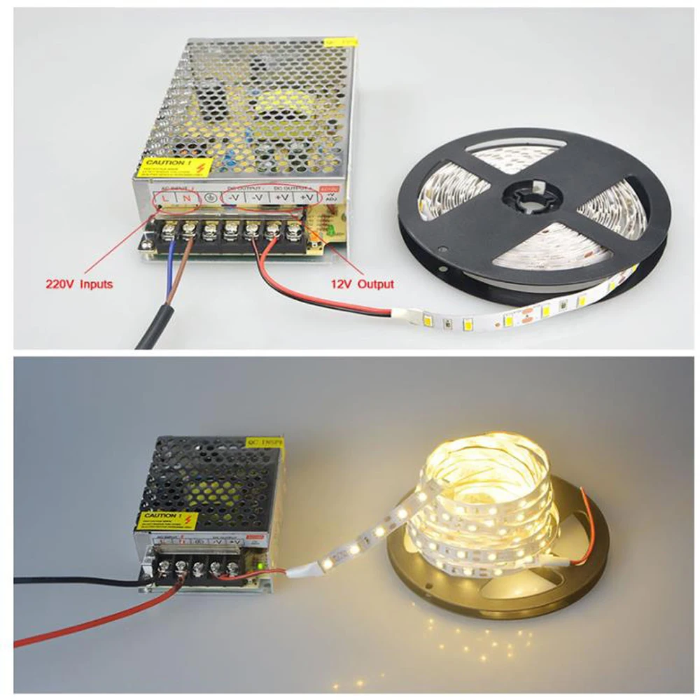 Lighting Transformers DC 5V 12V 24V 36V Power Supply Adapter 5 12 24 36 V 1A 2A 3A 5A 6A 8A 10A 15A 20A LED Driver LED Strip Lab