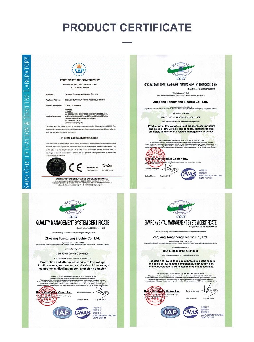 TOMZN 2P DC 1000V Solar Mini Circuit Breaker 3A 6A 10A 16A 20A 25A 32A 40A 50A 63A DC MCB for PV System