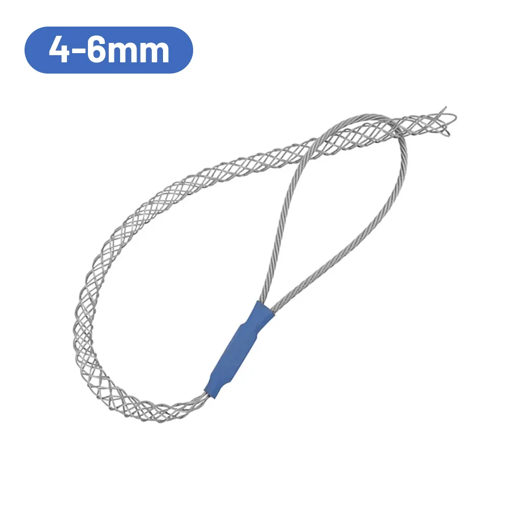 6 Colors Cable Pulling Wire Grip Galvanizing Metal Cable Pulling Socks Mesh Puller Antislip Pipe Conduit Pull Net Cover 4-25mm
