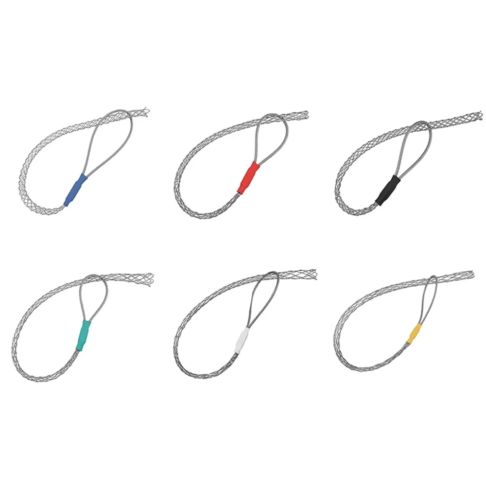 6 Colors Cable Pulling Wire Grip Galvanizing Metal Cable Pulling Socks Mesh Puller Antislip Pipe Conduit Pull Net Cover 4-25mm