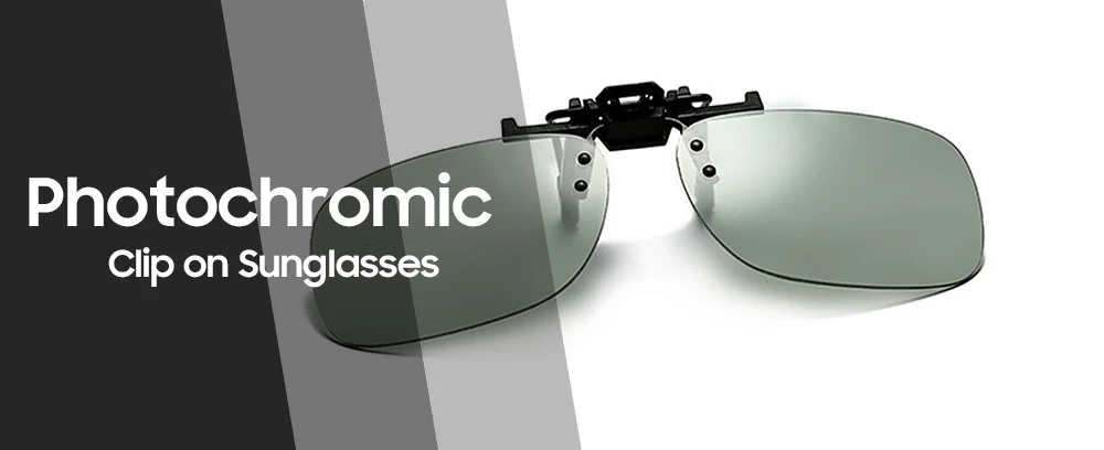 VIVIBEE Polarized Square Flip Up Clip on Sunglasses for Night Driving Lens Men Photochromic Women Fishing Sun Glasses