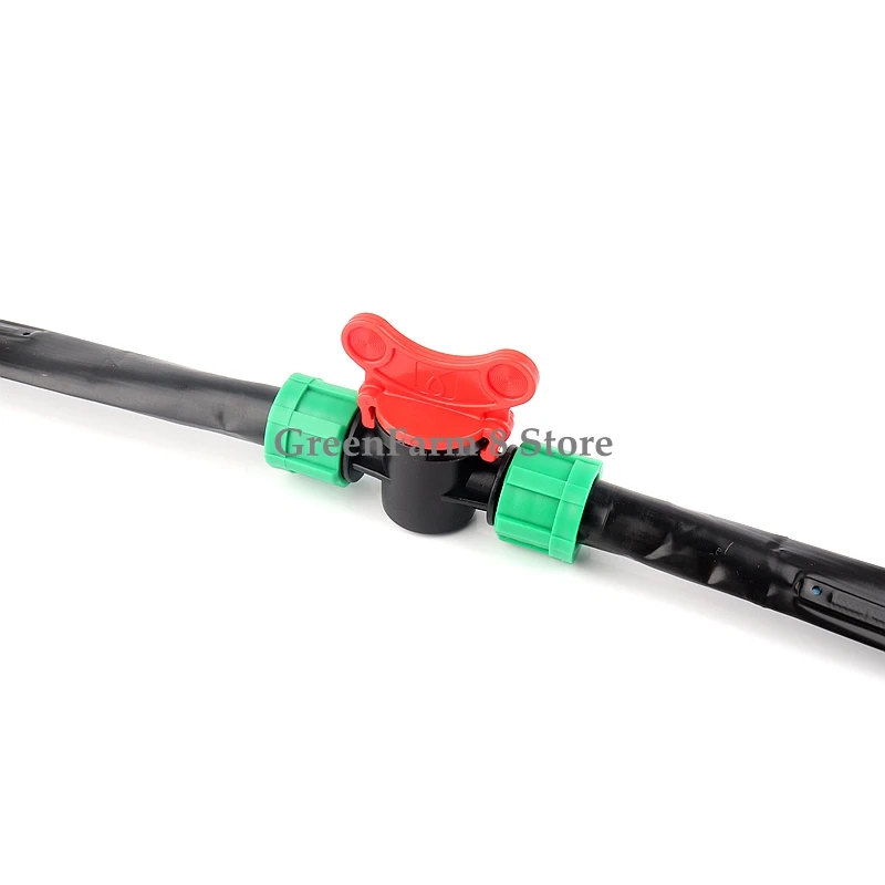 5-15pcs 16mm Drip Tape Valve Micro Irrigation Watering Save Labyrinth Type Joints Valve Connect to 16mm Drip Tape Hose