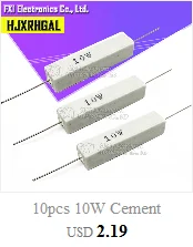1PCS 10W 25W Aluminum Power Metal Shell Case Wirewound Resistor 0.01 ~ 30K 1 2 3 5 6 8 10 20 100 150 1K 10K ohm Igmopnrq RX24 5W