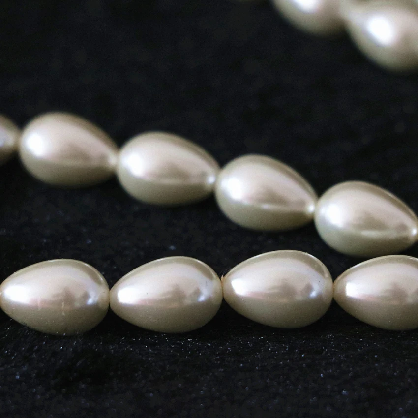 Pearl 9*13mm White Diy High Necklace Pendant Bead Making Bracelet Wholesaler Supplier Handmade Beads Teardrop Jewelry Making
